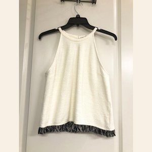 ZARA Cream Set with Black Fringe